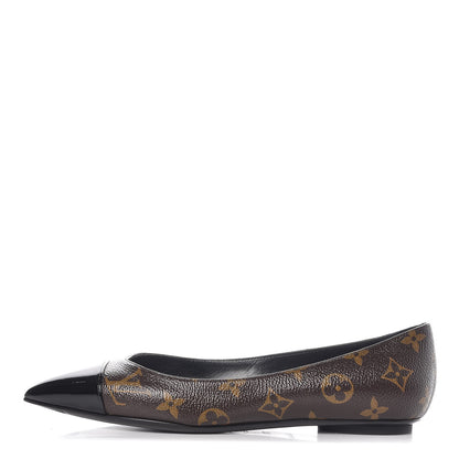 Louis Vuitton Patent Monogram Fetish Ballerina Flats 37.5 1 of 8