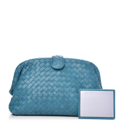 Bottega Veneta Nappa Intrecciato The Lauren 1980 Clutch Aqua 3 of 7