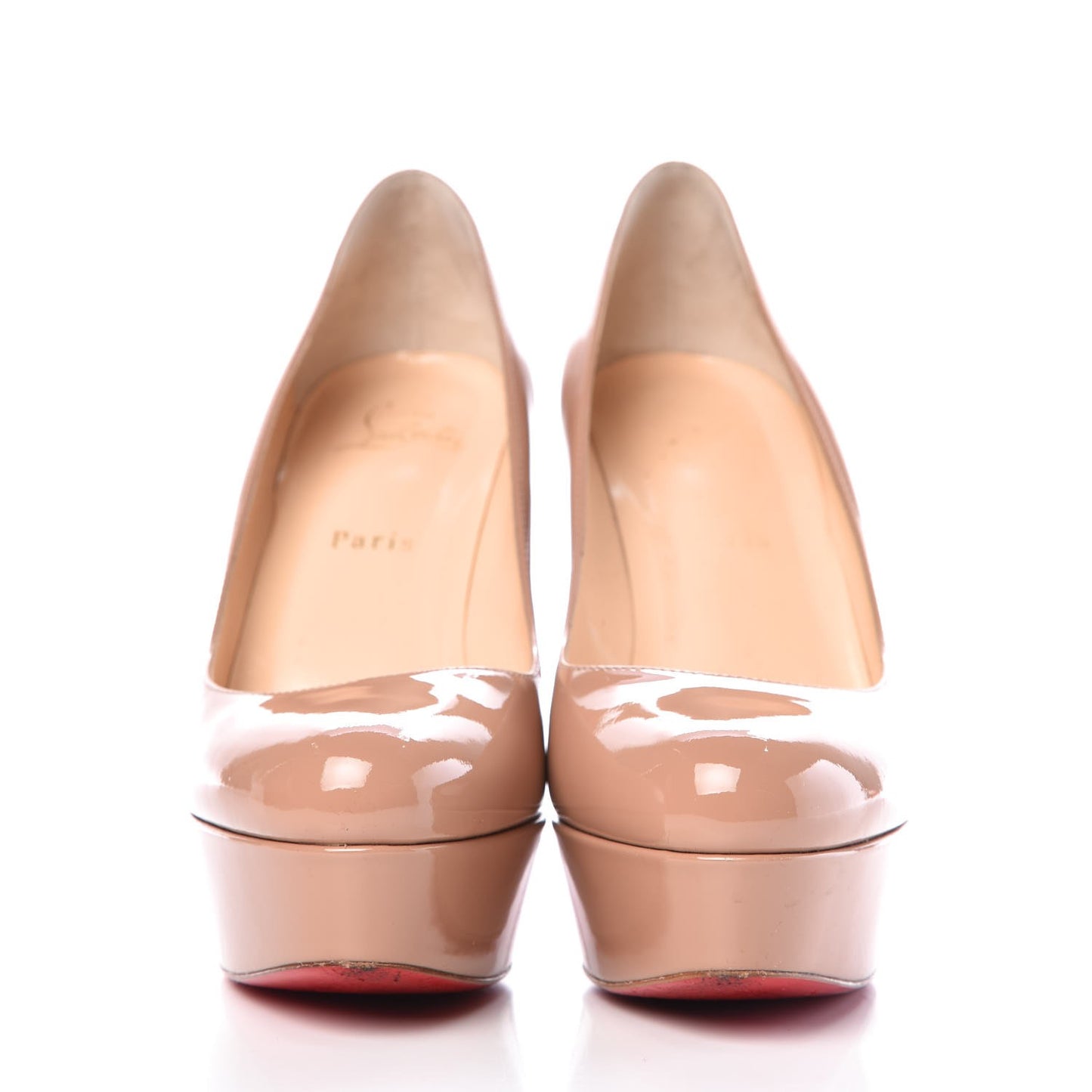 Patent New Simple 120 Platform Pumps 39.5 Nude
