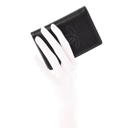 Chanel Caviar Timeless CC Card Holder Wallet Black 2 of 8
