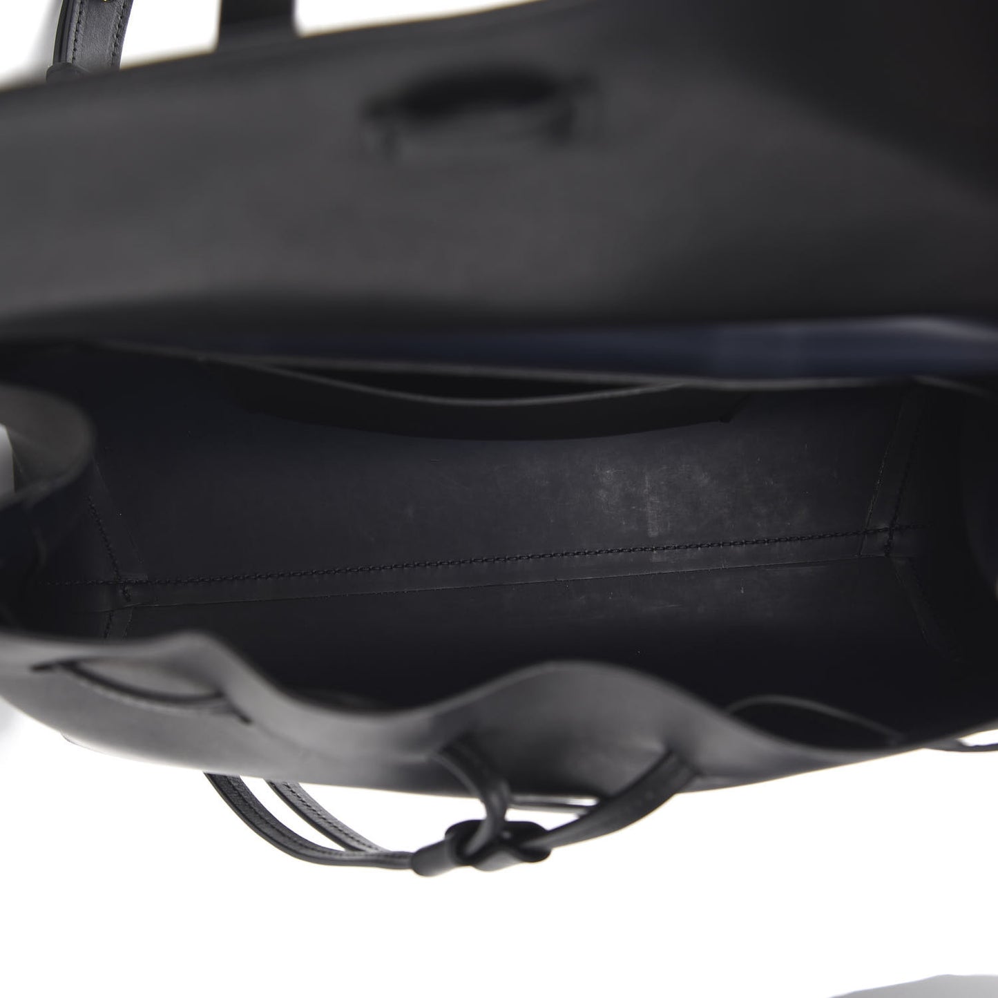 Calfskin Mini Lady Bag Black Blu