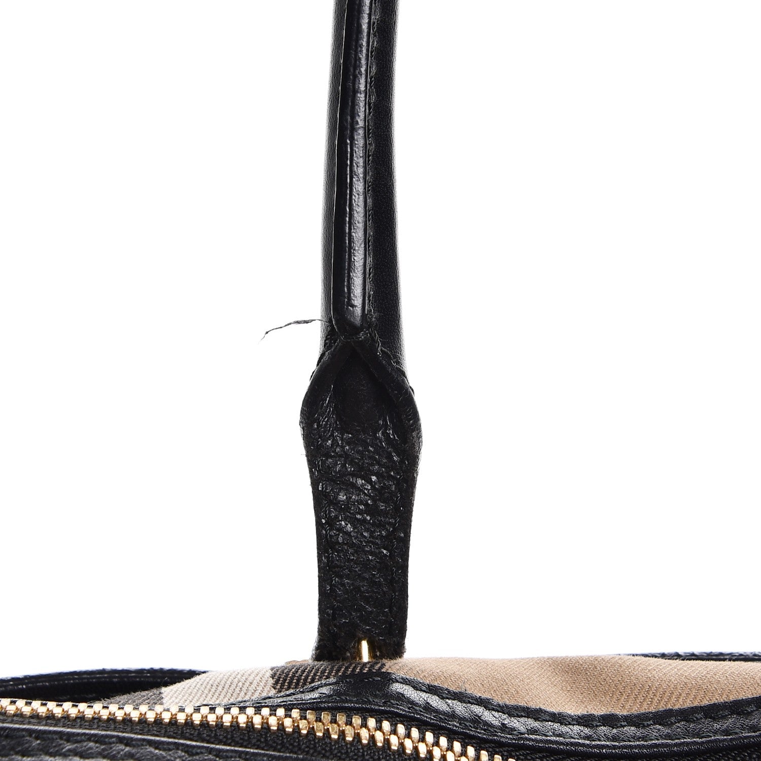 Burberry Calfskin House Check Small Salisbury Tote Black 13 of 19