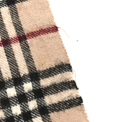 Burberry Cashmere Check Fringe Scarf Archive Beige 4 of 5