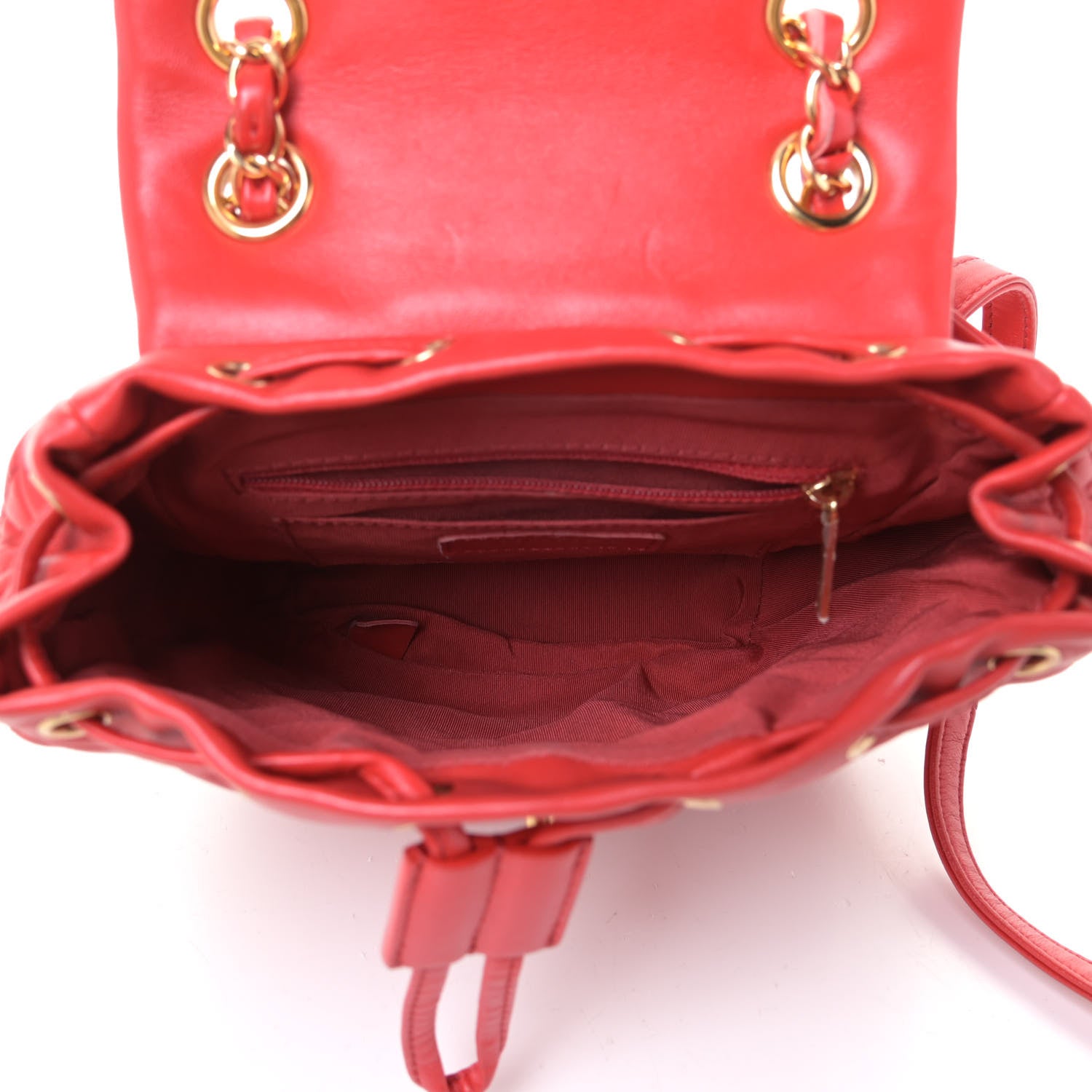Chanel Lambskin Quilted Mini Urban Spirit Backpack Red 5 of 13