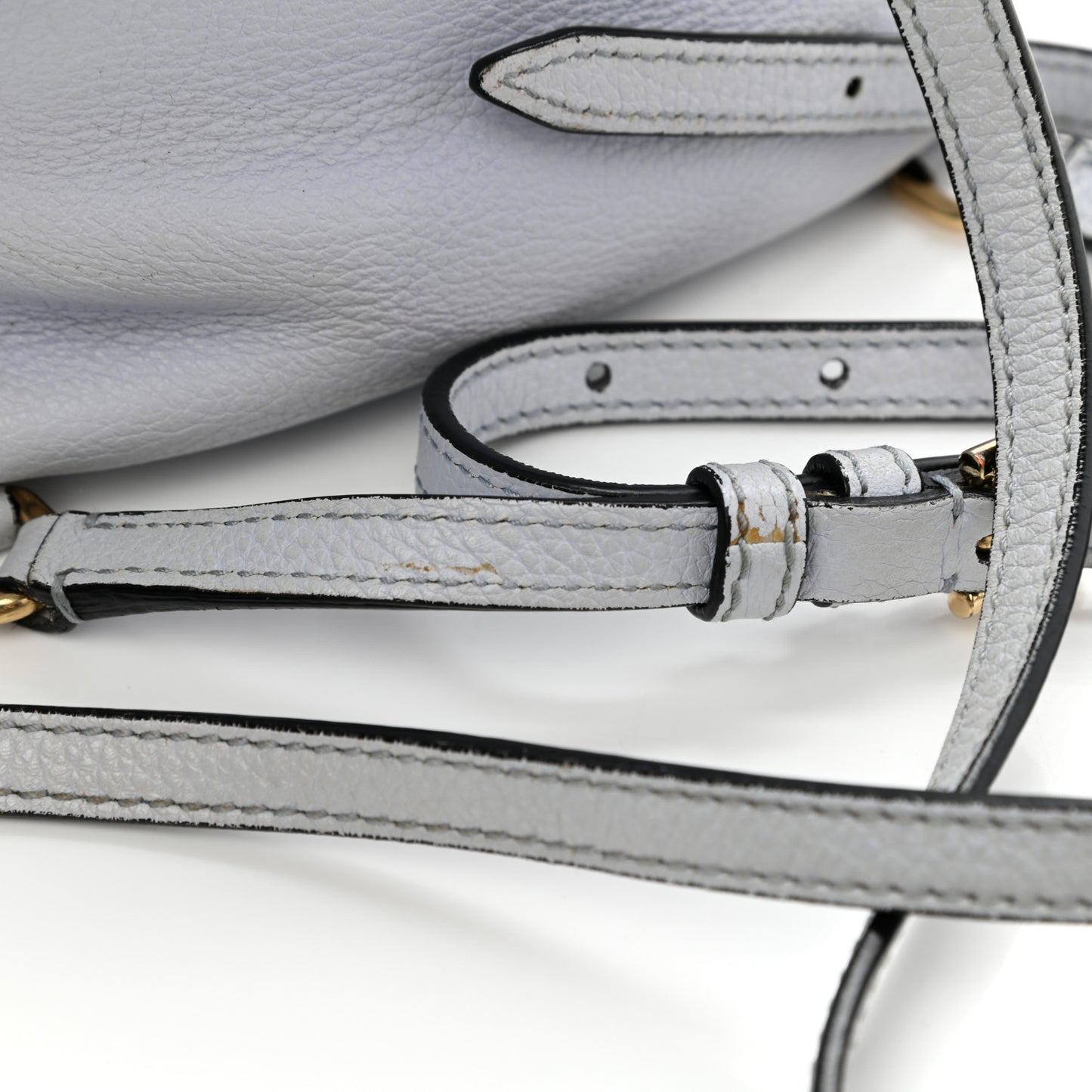 Pebbled Calfskin Sicily Backpack Light Blue