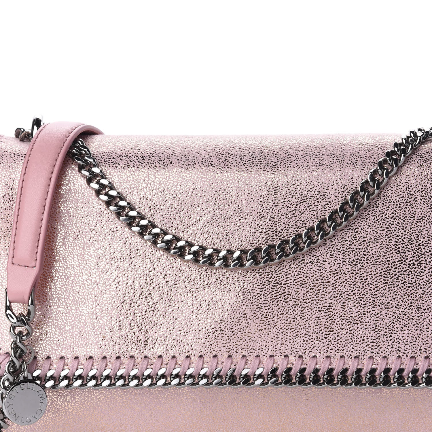 Stella McCartney Metallic Shaggy Deer Falabella Messenger Pink 10 of 10
