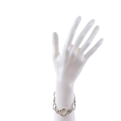 David Yurman Sterling Silver Diamond Infinity Link Bracelet 2 of 4