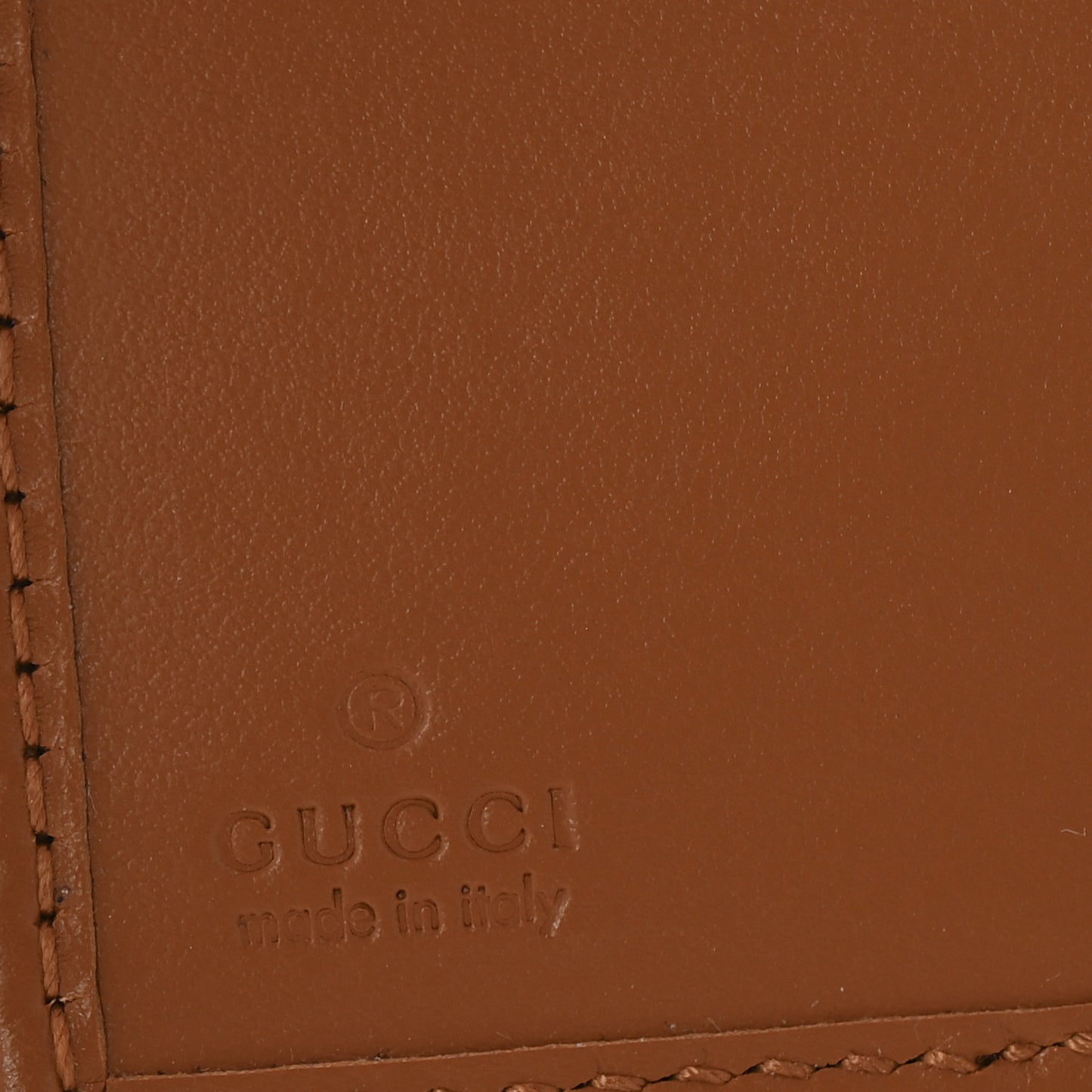Moire Calfskin Monogram Bi-Fold Wallet Azure Harness Brown