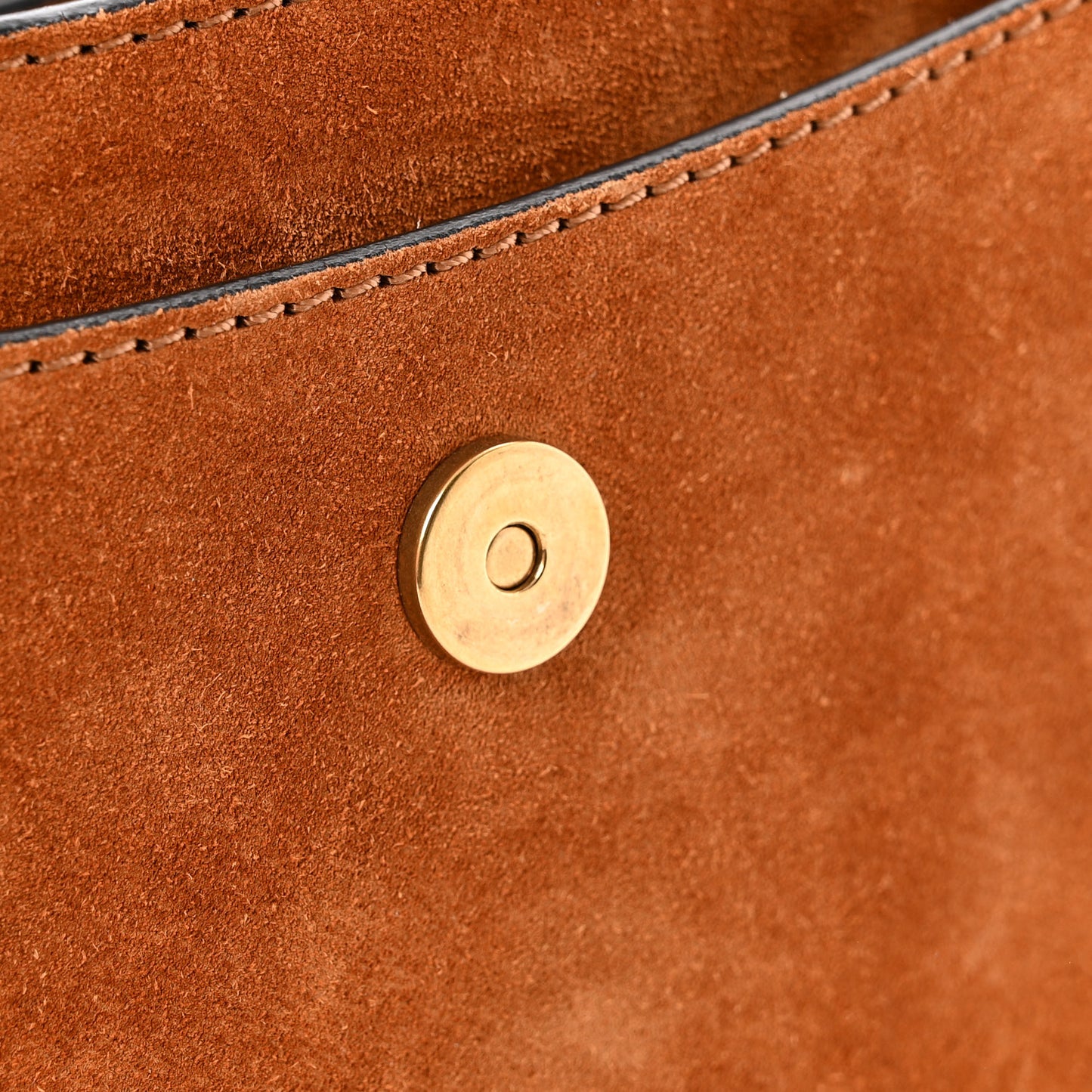 Suede Calfskin Braided Small Hudson Shoulder Bag Caramel