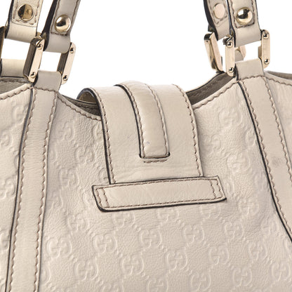 Gucci Guccissima Medium New Ladies Web Tote Off White 10 of 13