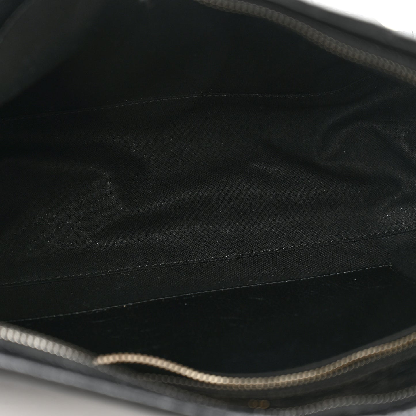 Agneau Arena Large Barbes Z Pouch with Handle Black