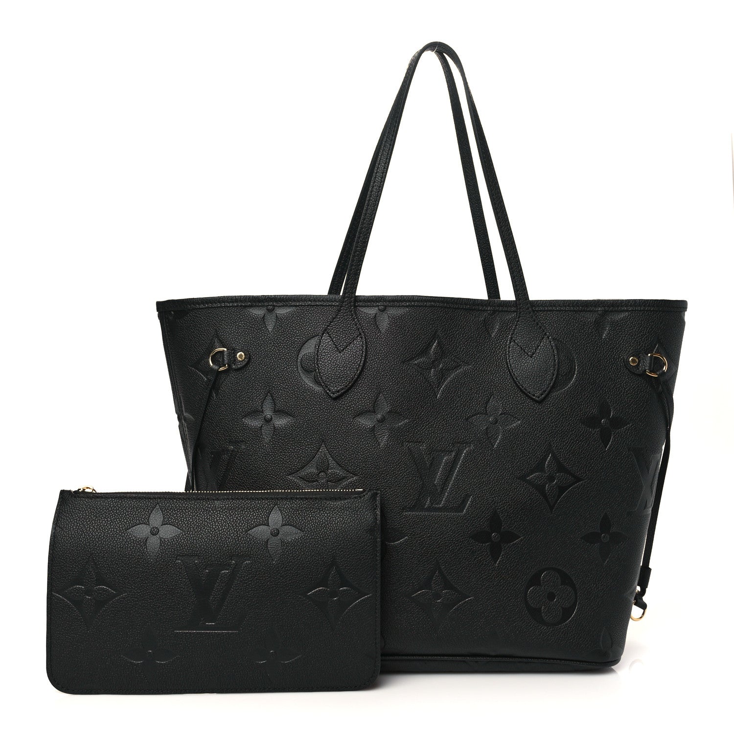 Louis Vuitton Empreinte Monogram Giant Neverfull MM Black 1 of 7