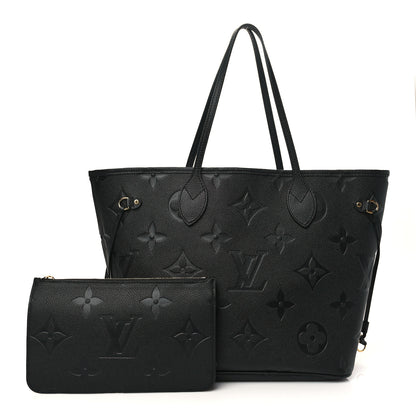 Louis Vuitton Empreinte Monogram Giant Neverfull MM Black 1 of 7