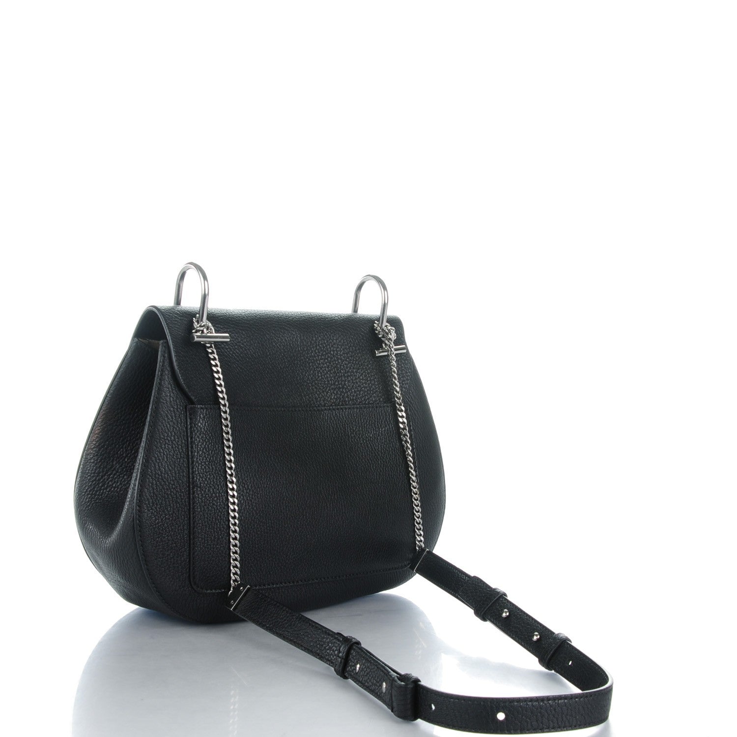 Chloe Grained Lambskin Medium Drew Shoulder Bag Black 3 of 8