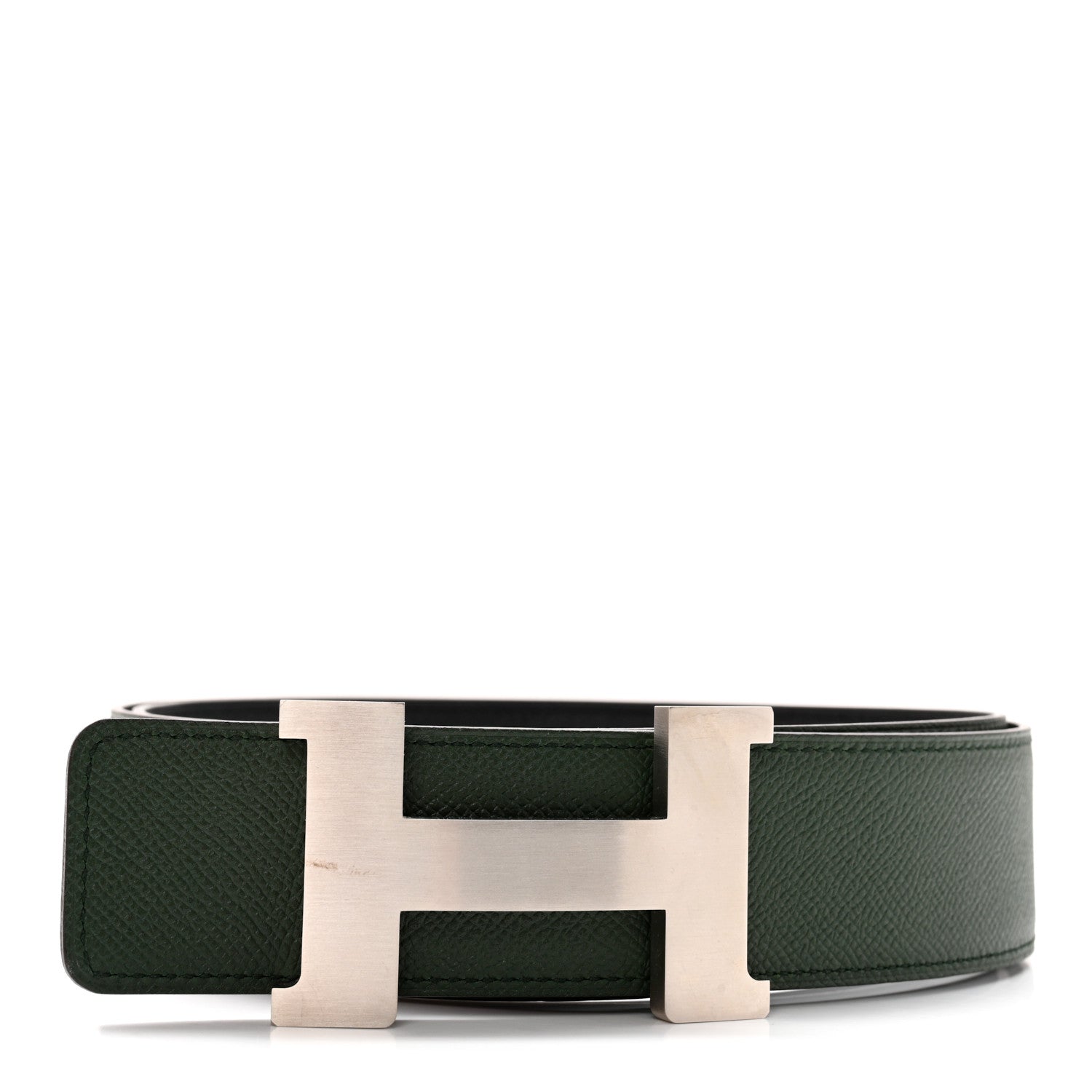 Hermes Epsom 42mm Constance 2 H Belt 105 Black Vert Anglais 2 of 10