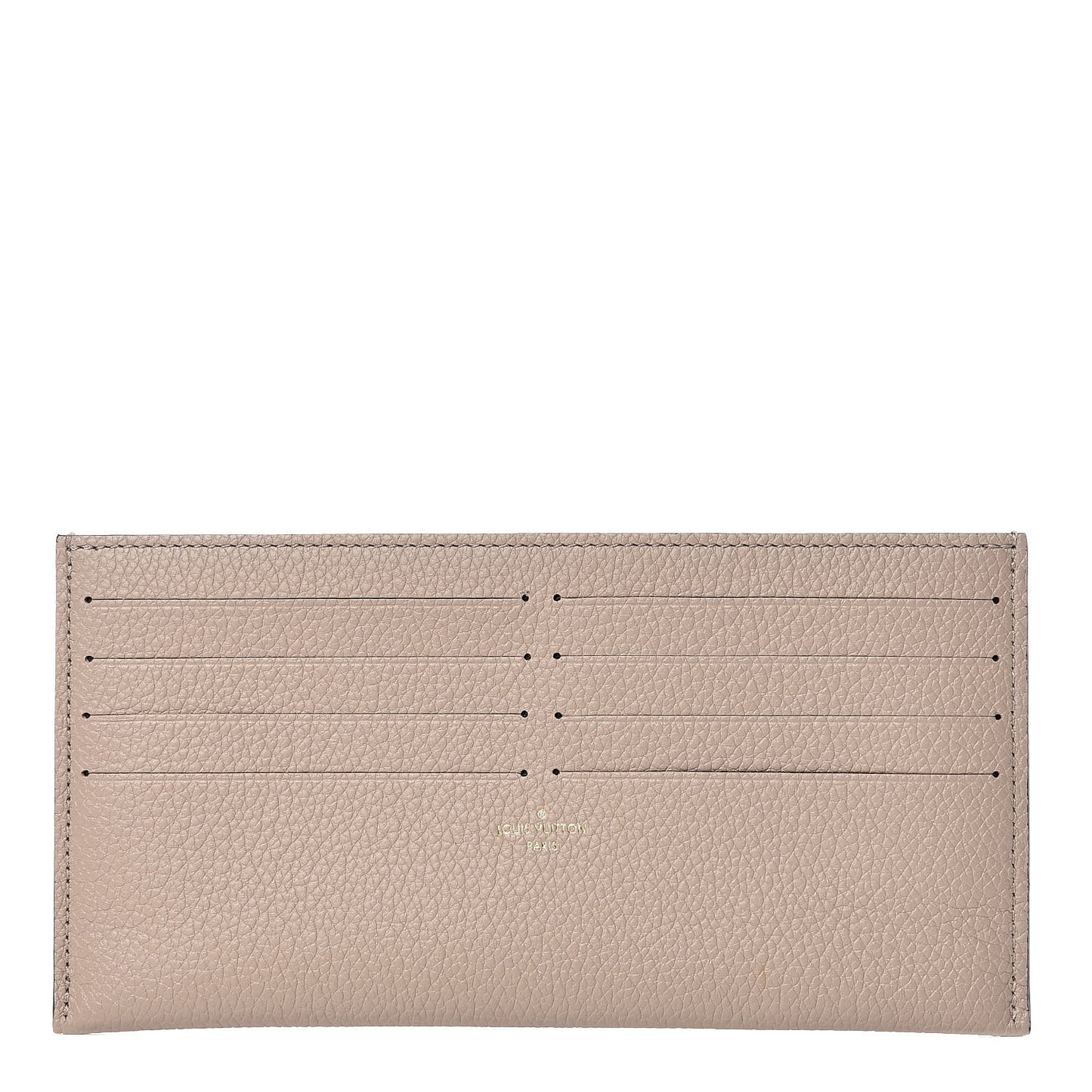 Calfskin Felicie Chain Wallet Card Holder Insert Tourterelle