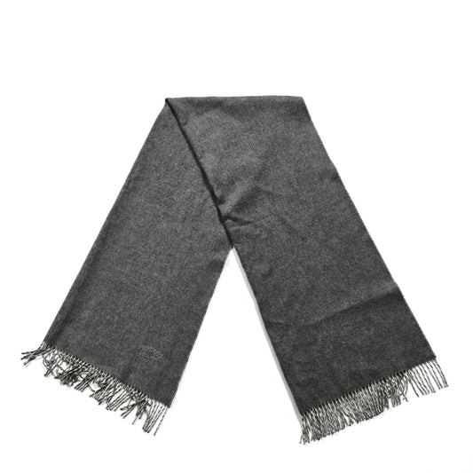 Cashmere Recto Verso Muffler Creme Gris Clair