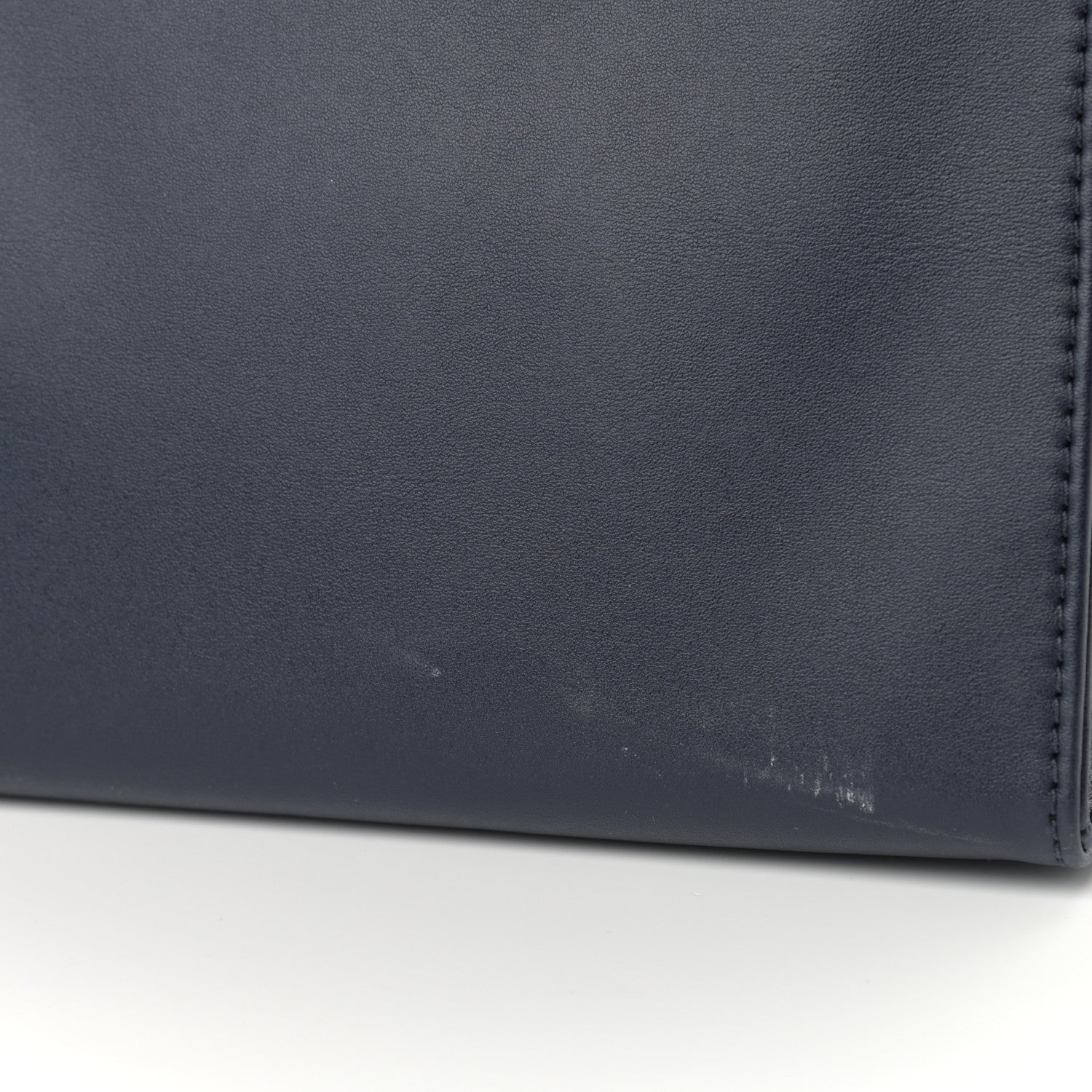 Telfar Vegan Leather Medium Shopping Bag Navy 10 of 10