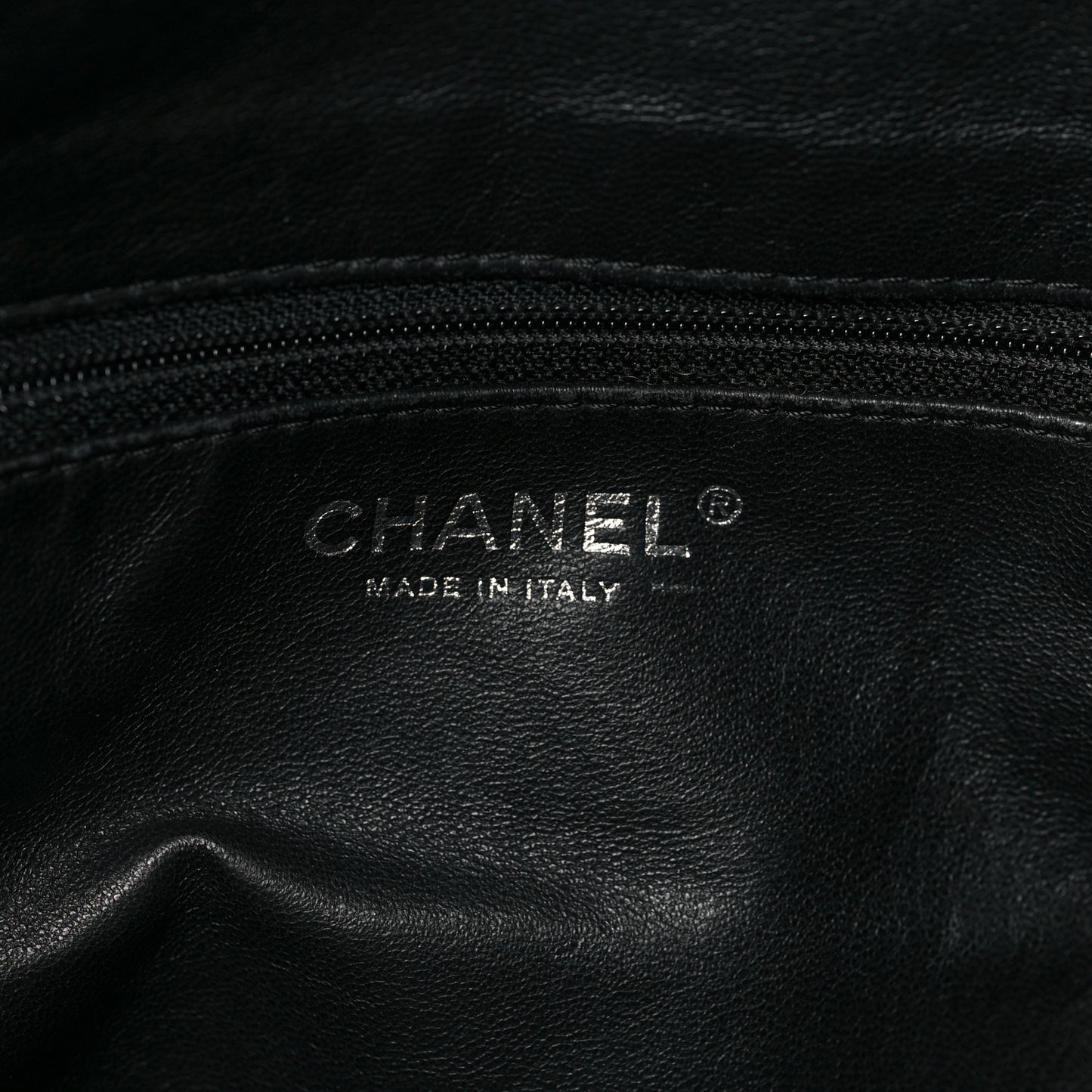 Calfskin Modern Chain Hobo Black