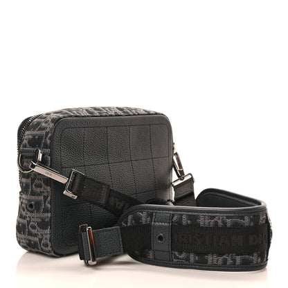 Christian Dior HOMME Oblique Jacquard Safari Messenger Navy Blue 3 of 8