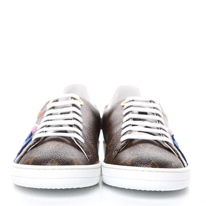 Louis Vuitton Calfskin Monogram LV Black Heart Sneakers 39 Cacao 2 of 9