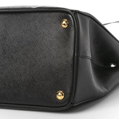 Prada Saffiano Medium Galleria Double Zip Tote Black 8 of 8