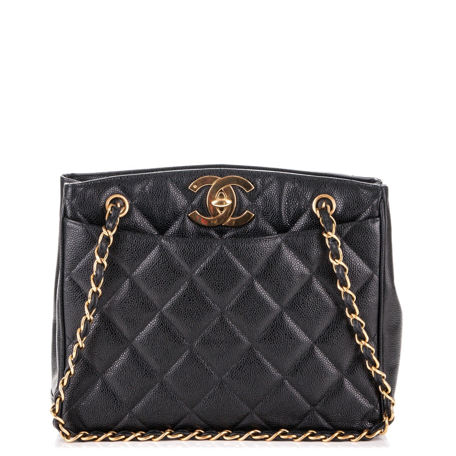 Chanel Caviar Quilted CC Shoulder Bag Black 1 of 6