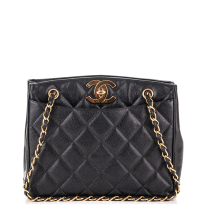 Chanel Caviar Quilted CC Shoulder Bag Black 1 of 6