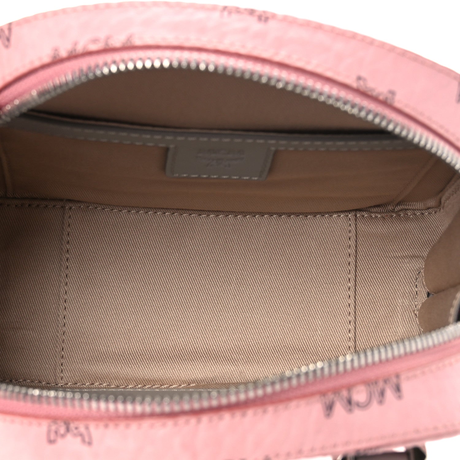 MCM Visetos Mini Half Moon Crossbody Bag Soft Pink 5 of 12