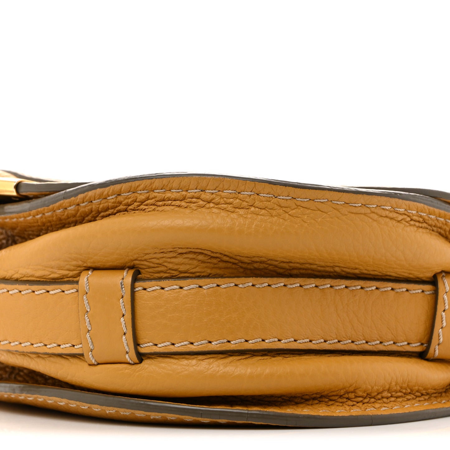 Calfskin Mini Marcie Round Crossbody Bag Dusty Yellow