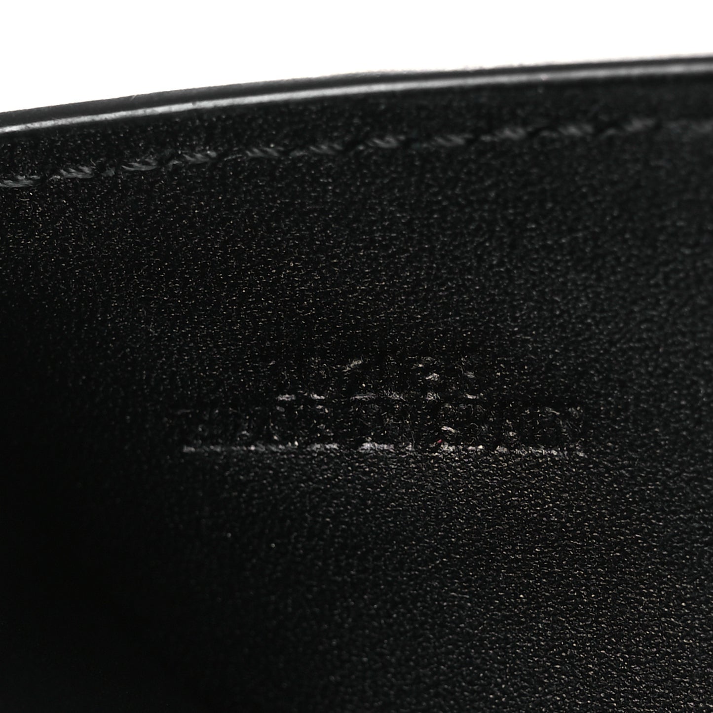 Grained Calfskin Vertical Bi-fold Wallet Black