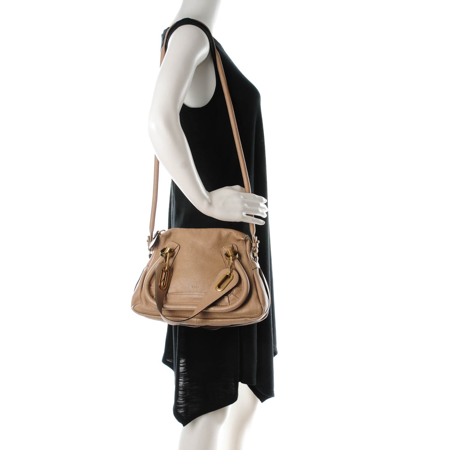 Chloe Calfskin Small Paraty Blush Biscotti Beige 2 of 7