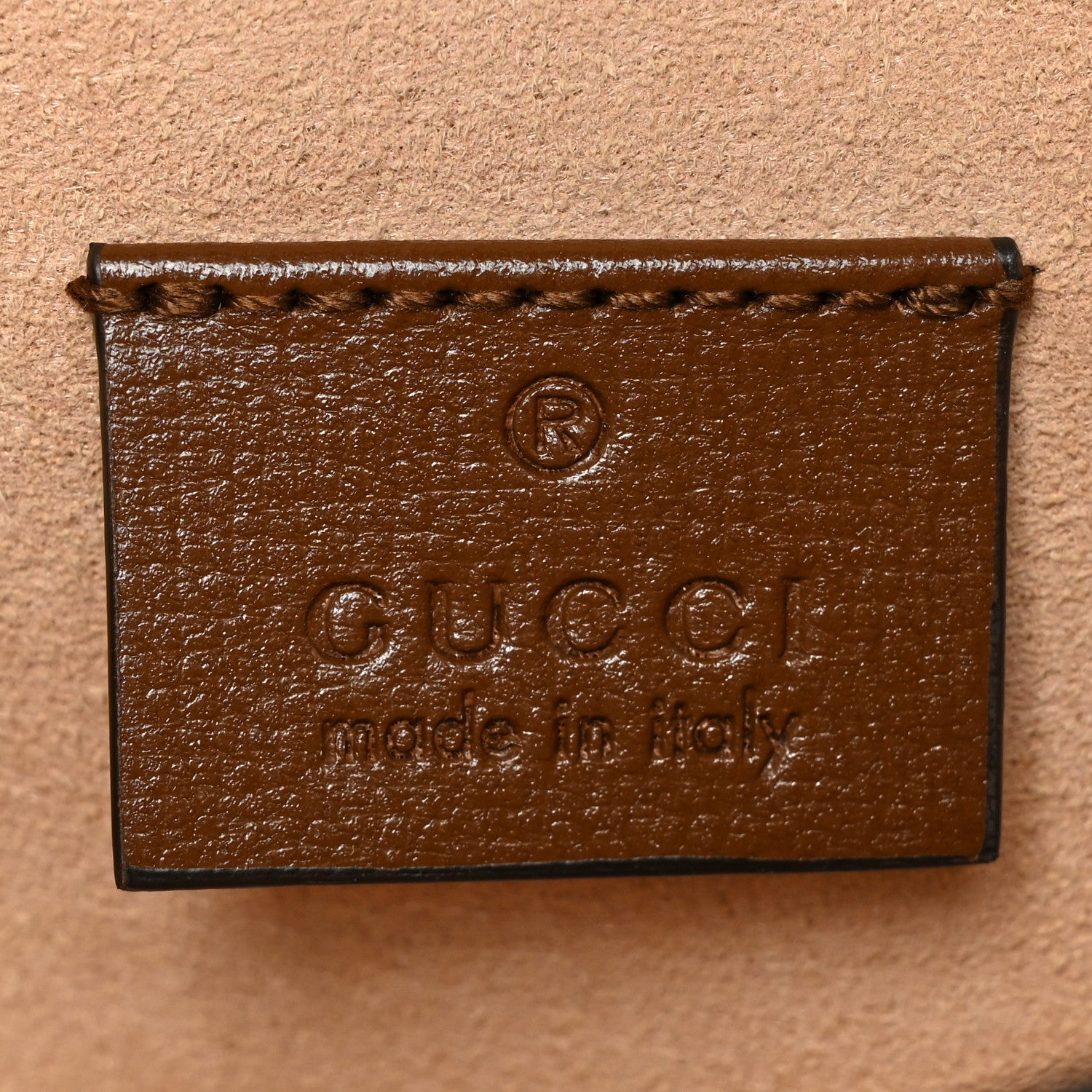Gucci GG Supreme Monogram Mini Horsebit 1955 Shoulder Bag Beige Brown Sugar 6 of 16