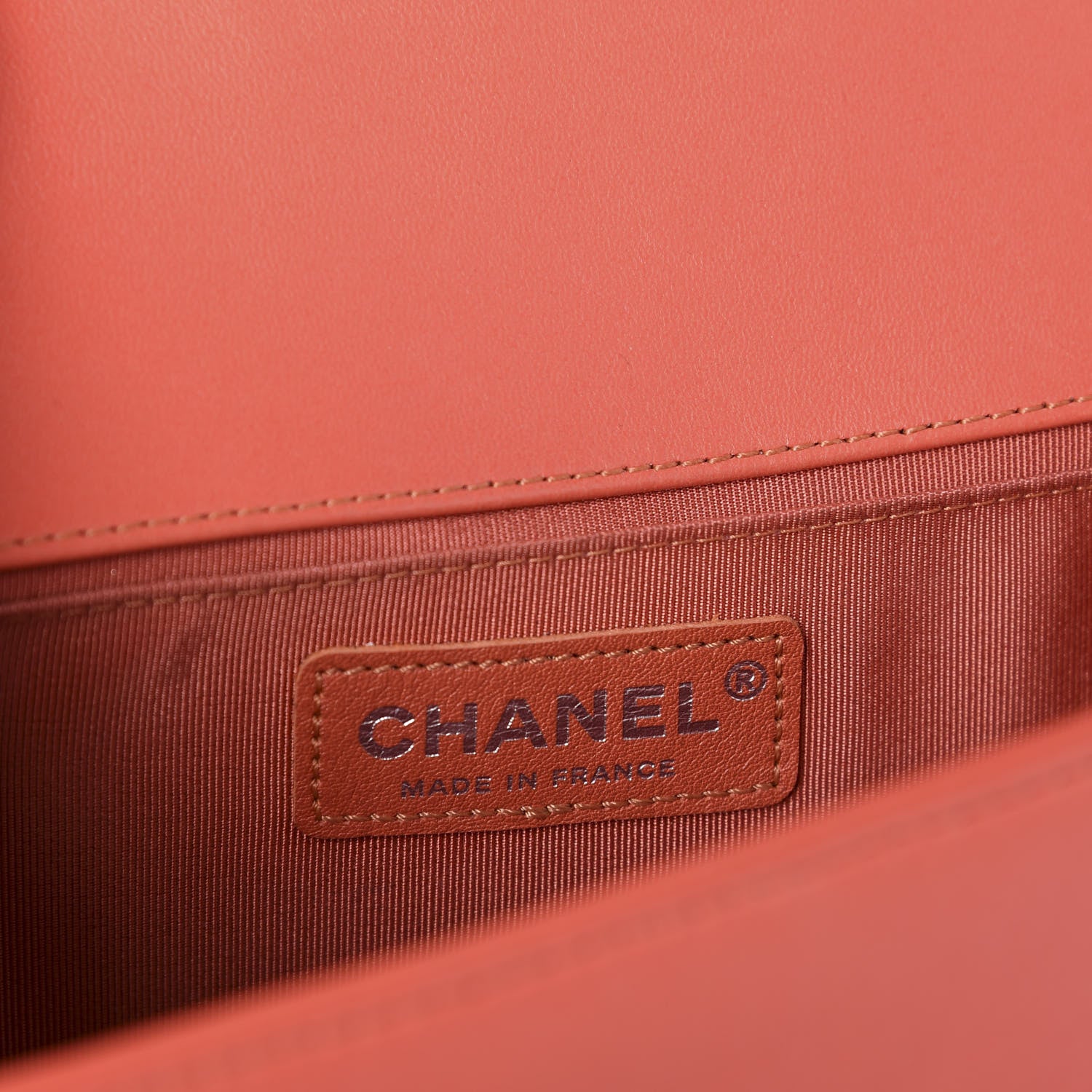 Chanel Lambskin Tweed Medium Boy Flap Coral 8 of 11