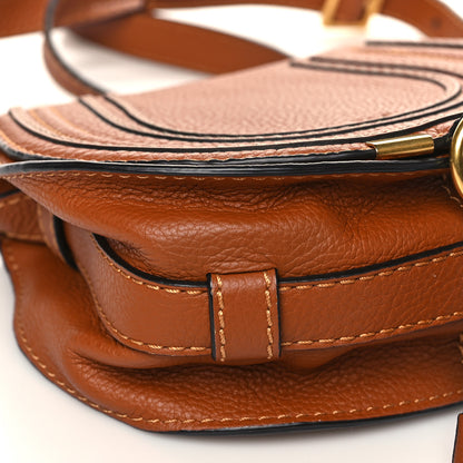 Chloe Calfskin Mini Marcie Round Crossbody Bag Tan 8 of 9