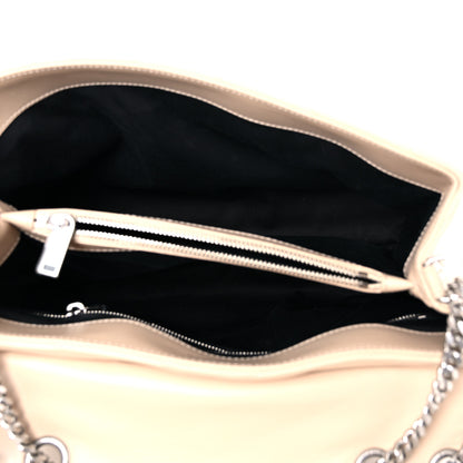 Saint Laurent Calfskin Y Quilted Monogram Medium Loulou Chain Satchel Dark Beige 5 of 19