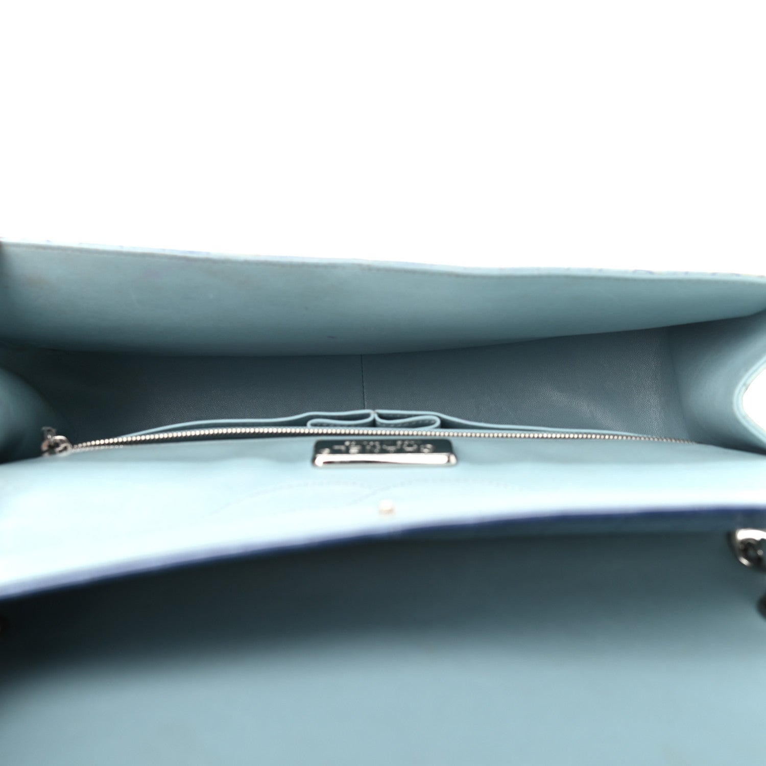 Chanel Alligator Ombre Jumbo Double Flap Blue 5 of 17