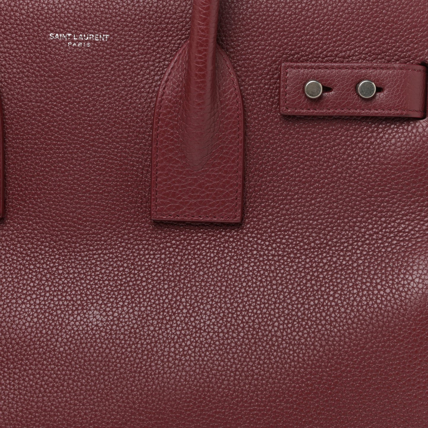 Grained Calfskin Small Supple Sac De Jour Dark Pallisandre