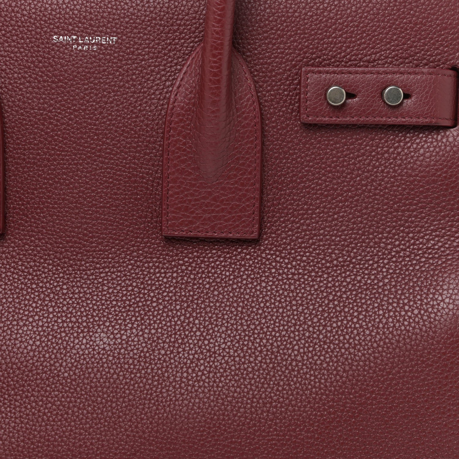 Saint Laurent Grained Calfskin Small Supple Sac De Jour Dark Pallisandre 8 of 16