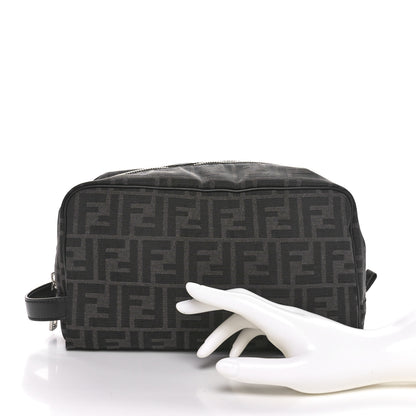 Fendi Jacquard FF Toiletry Case Black 2 of 10