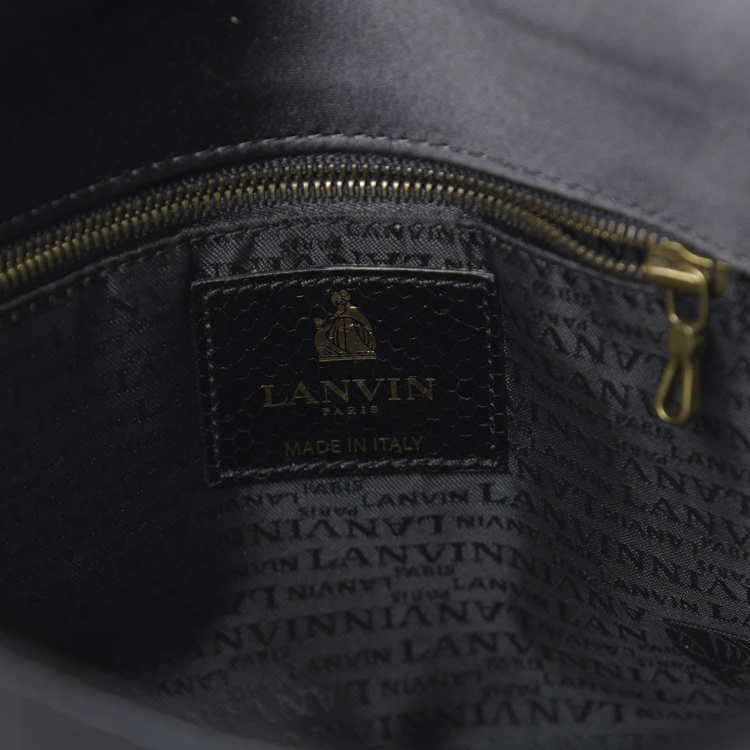 Lanvin Watersnake Medium Sugar Flap Shoulder Bag Black 6 of 9