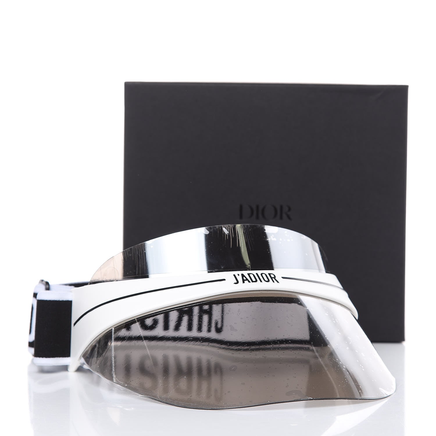 Christian Dior Mirrored DiorClub1 Sun Visor Black 9 of 9