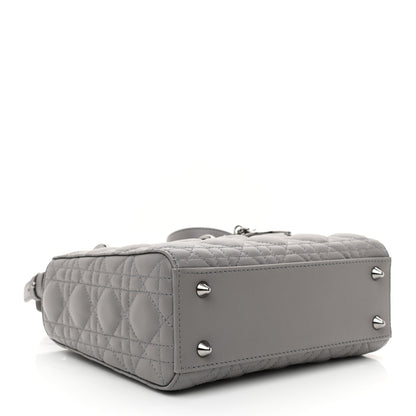 Christian Dior Lambskin Cannage Small My ABCDior Lady Dior Grey 4 of 8