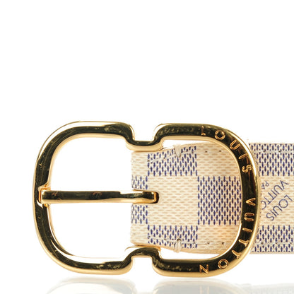 Louis Vuitton Damier Azur 25mm Belt 90 36 3 of 7