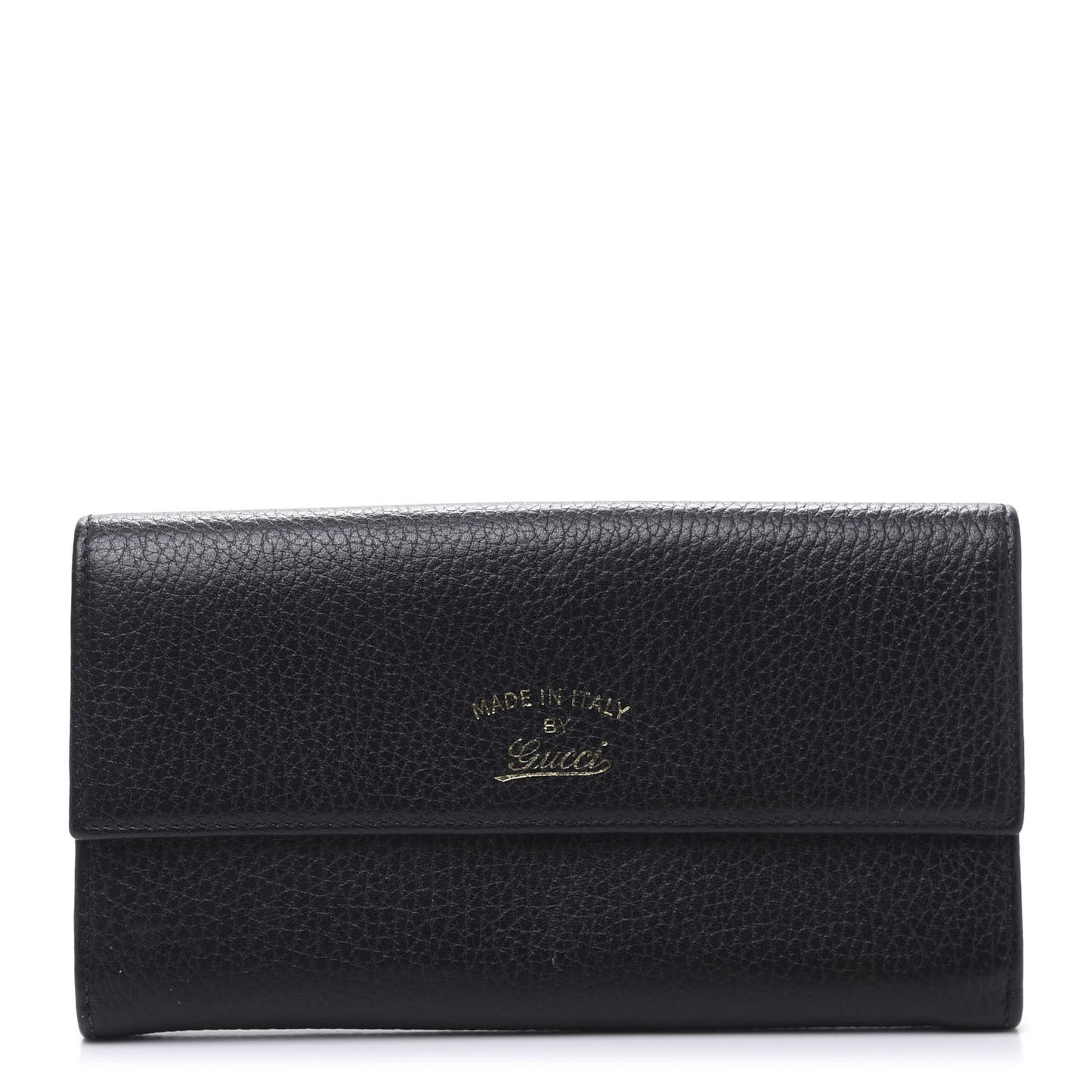 Dollar Calfskin Swing Continental Wallet Black