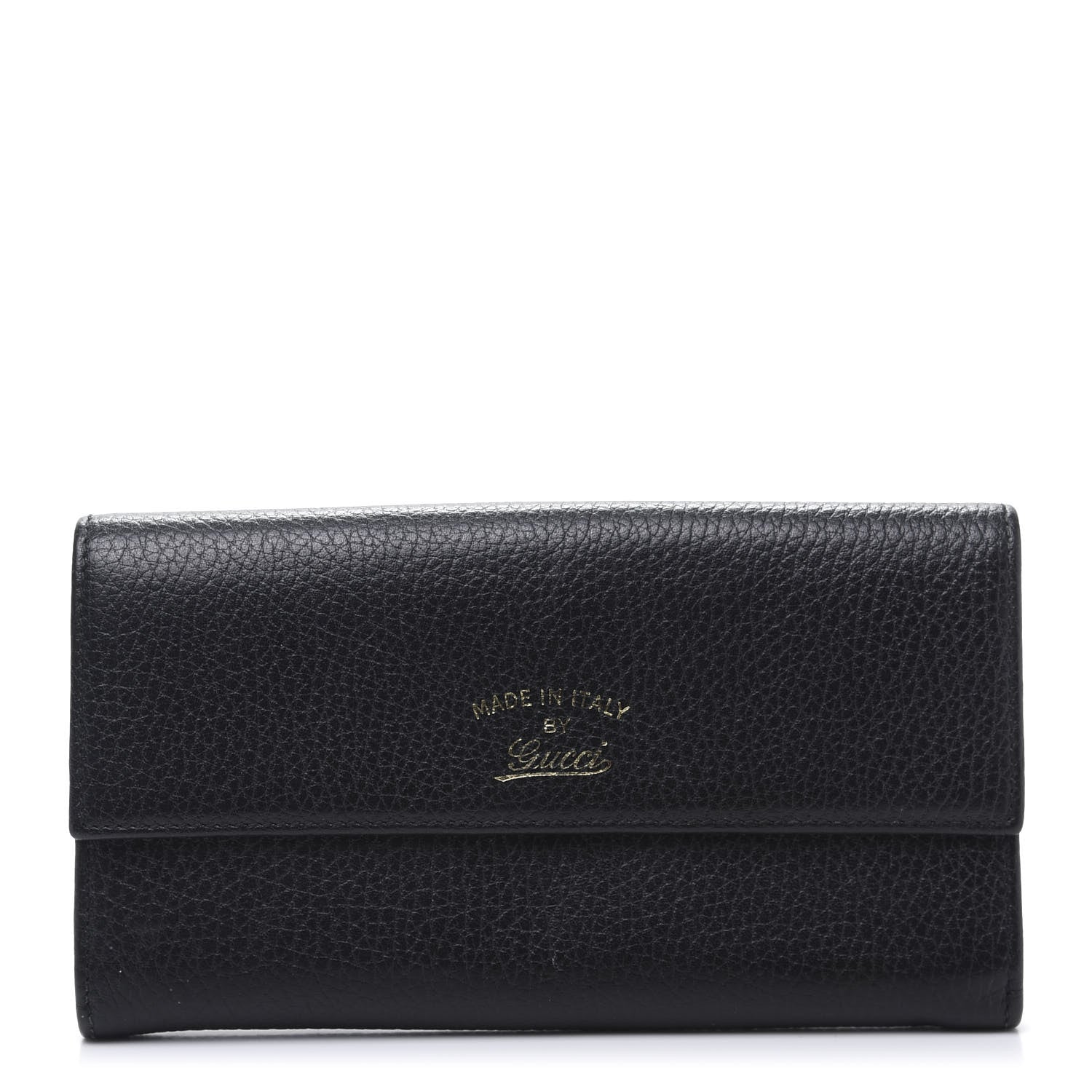 Gucci Dollar Calfskin Swing Continental Wallet Black 1 of 9