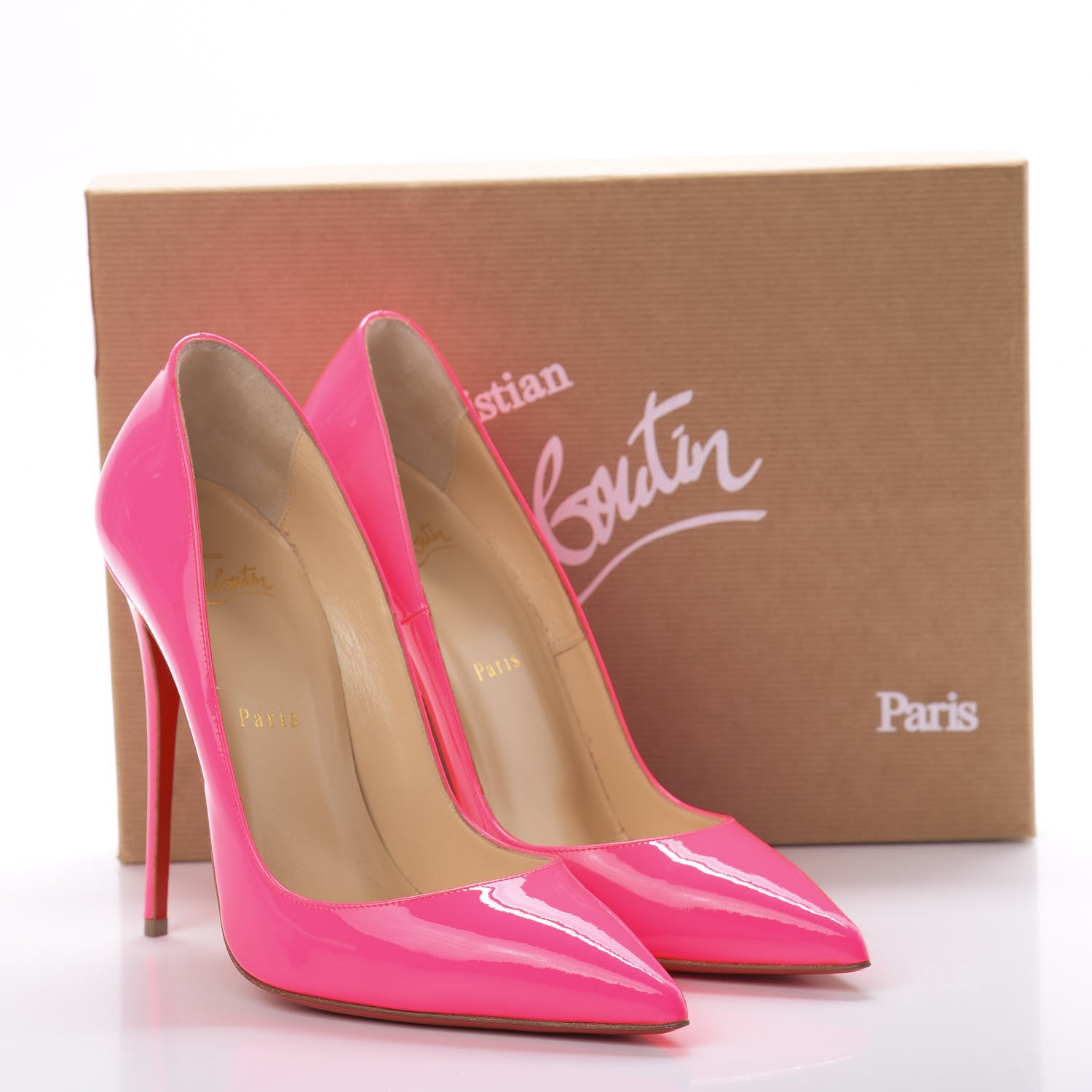 Christian Louboutin Patent So Kate 120 Pumps 39 Shocking Pink 11 of 11