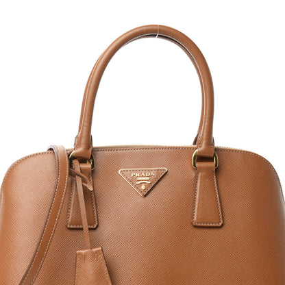 Prada Saffiano Lux Bauletto Caramel 10 of 10