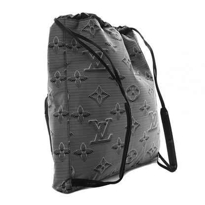 Louis Vuitton Monogram 3D 2054 Drawstring Backpack Grey Black 3 of 9