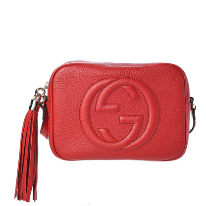 Gucci Pebbled Calfskin Small Soho Disco Bag Tabasco Red 1 of 7